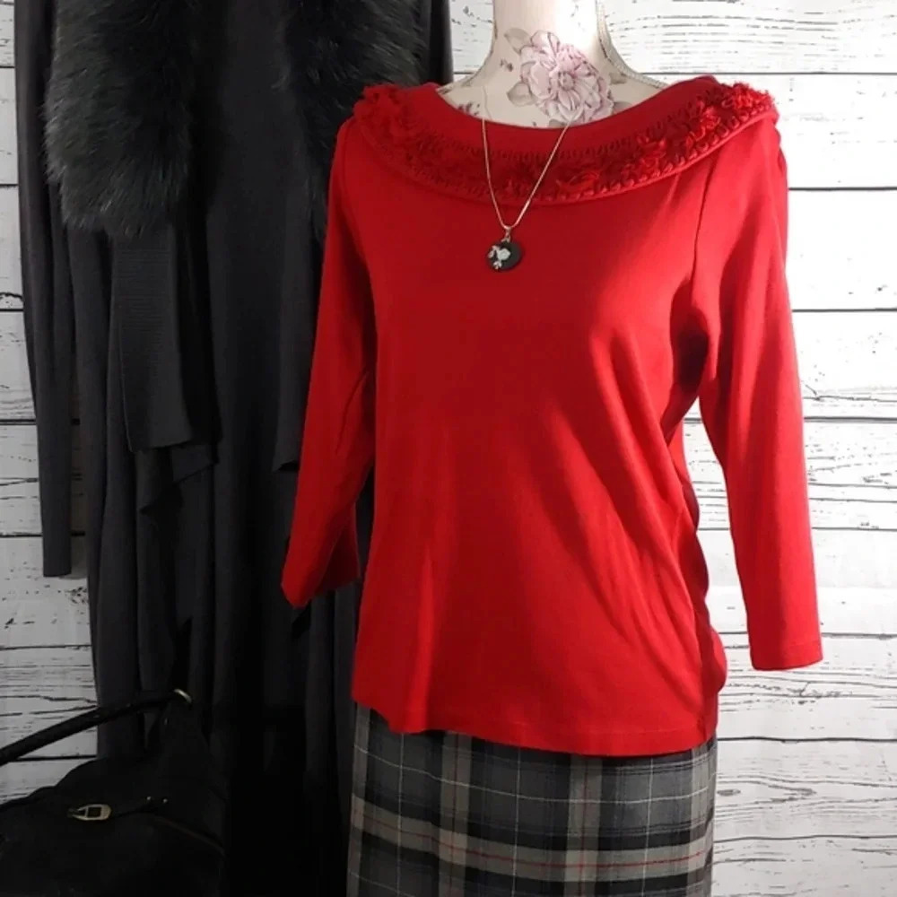 Women's Top three quarter length sleeve - Picture 4 of 7